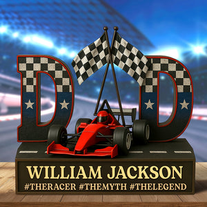 Racing Dad Acrylic Plaque - Personalized Gifts For Dad 05qhqn090525 - Shaped Plaques - GoDuckee