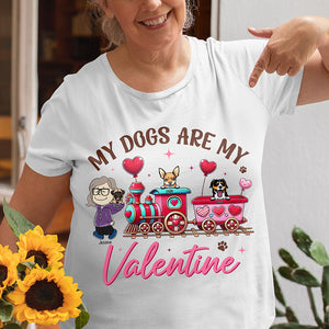 Personalized Gifts For Dog Lovers Shirt 05tgqn060125hh My Dogs Are My Valentine - Shirts - GoDuckee