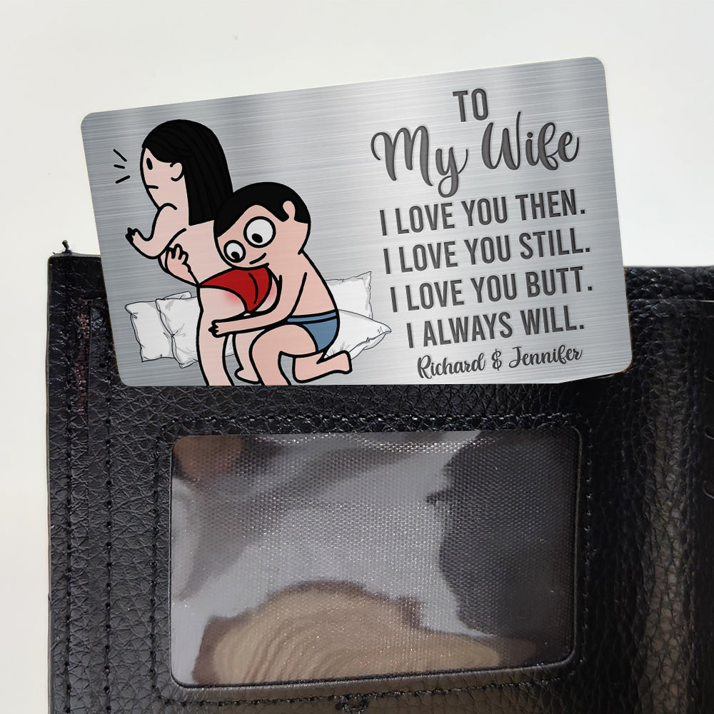 Personalized Gifts For Couple Aluminum Wallet Card 07ohqn191224hh Naughty Couple Gifts - Wallet Card - GoDuckee