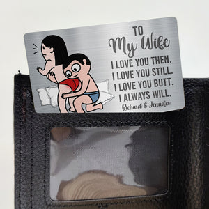 Personalized Gifts For Couple Aluminum Wallet Card 07ohqn191224hh Naughty Couple Gifts - Wallet Card - GoDuckee