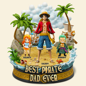 Best Pirate Dad Acrylic Plaque Personalized Gifts For Dad 06QHDT050525 - Shaped Plaques - GoDuckee
