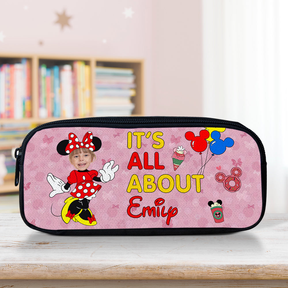 Custom Photo Gifts For Kid, Cute Mouse Pencil Case 02PGDC150724 - Pencil Case - GoDuckee