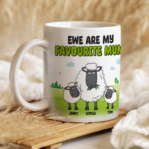 Personalized Gifts For Mom Coffee Mug Ewe Are My Favourite Mum 05natn020324 Mother's Day Gifts - Coffee Mugs - GoDuckee