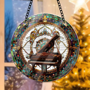 Personalized Gifts For Music Lovers Piano Suncatcher Ornament 29acqn240824 - Ornament - GoDuckee