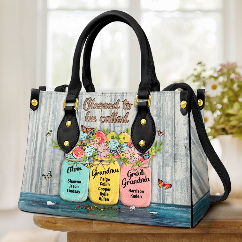 Personalized Gifts For Mom Leather Bag 09HUDT200424 Mother's Day - Leather Bags - GoDuckee