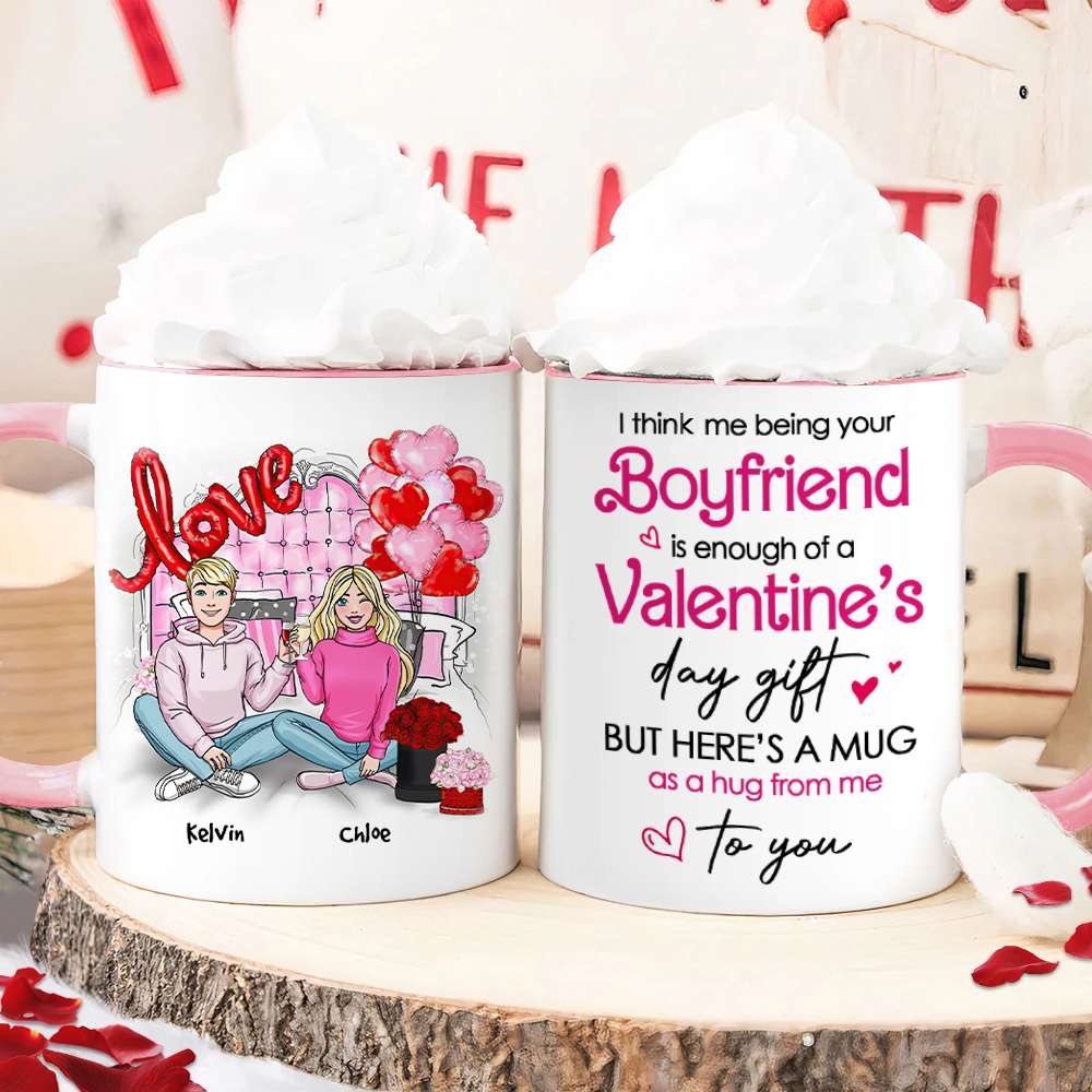 Romantic Couple, A Hug From Me To You, Personalized Mug, Couple Gifts, Gifts For Him, Gifts For Her, Valentine's Day Gifts, 01nahn011223hh - Coffee Mug - GoDuckee