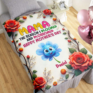 Personalized Gift For Mom Blanket Bloom Flowers 04KALU080125 - Blanket - GoDuckee