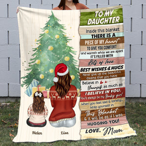 Gift For Kid, Personalized Blanket, Family Sitting Together Blanket, Christmas Gift 03NAHN080923TM - Blanket - GoDuckee