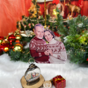 Custom Photo Gifts for Old Couple Ornament 130acvp140924 - Ornament - GoDuckee