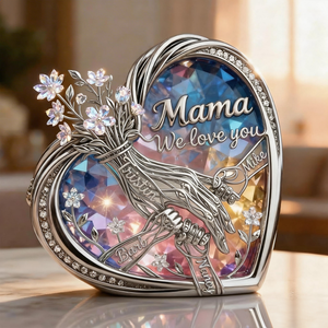 Mom & Children Holding Hands Love Acrylic Plaque - Personalized Gifts For Mom 04qhlu120326 - Shaped Plaques - GoDuckee