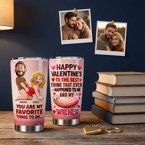 Naughty Couple Tumbler - Personalized Gifts For Couple 05naqn080126 - Tumbler Cup - GoDuckee