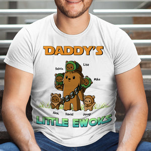 Personalized Gifts For Dad Shirt Daddy's Little Kids 05nahn300124 - 2D Shirts - GoDuckee