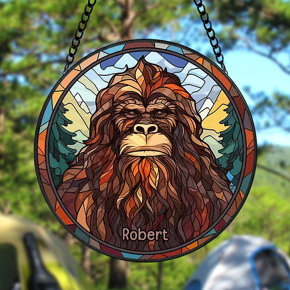 Personalized Big Foot Stained Glass 05acqn210824 - Ornament - GoDuckee