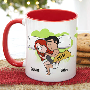 Personalized Coffee Mug Still Farting On Your Willy, Gift For Couple - Coffee Mug - GoDuckee