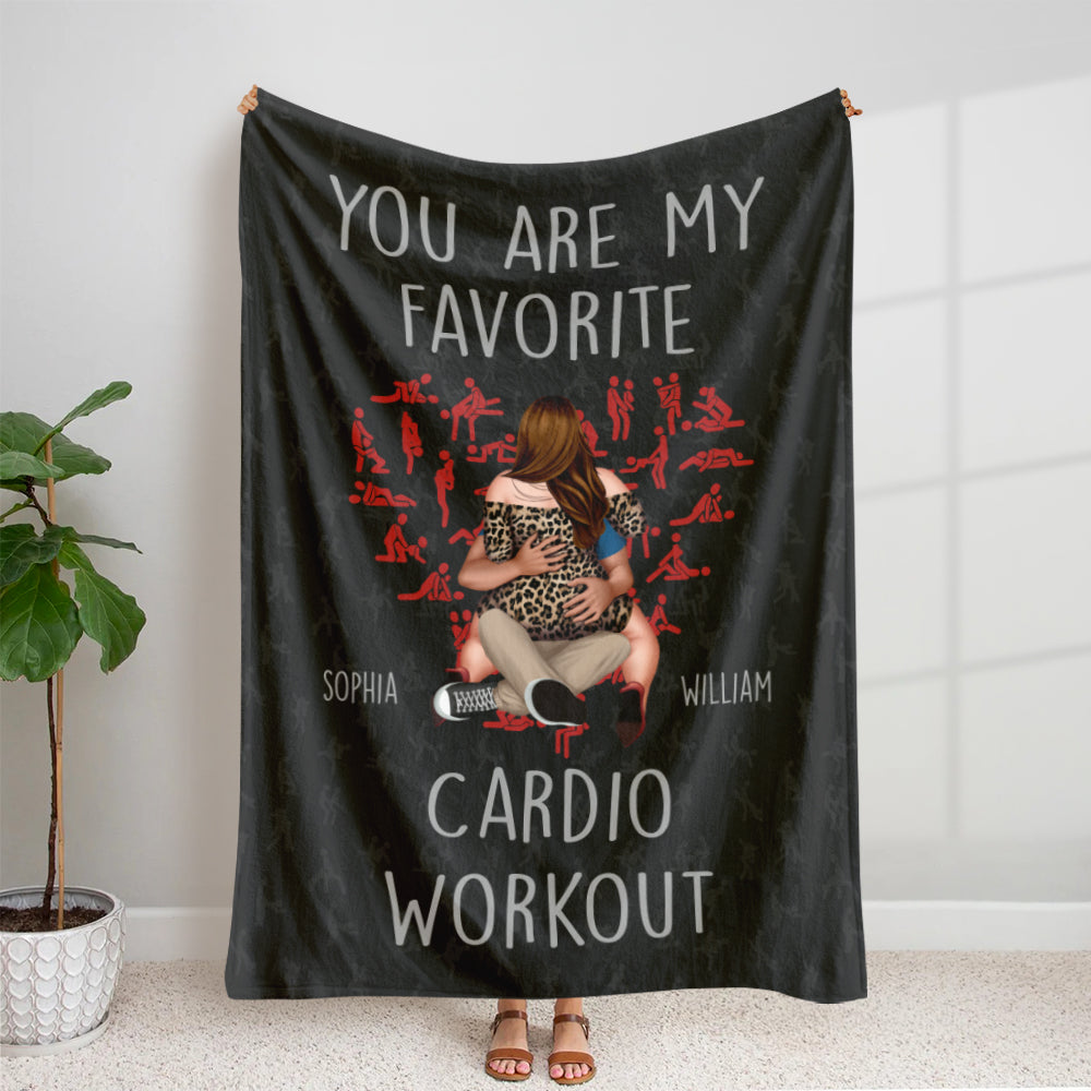 You Are My Favorite Cardio Workout, Personalized Blanket, Best Gift For Couple - Blanket - GoDuckee
