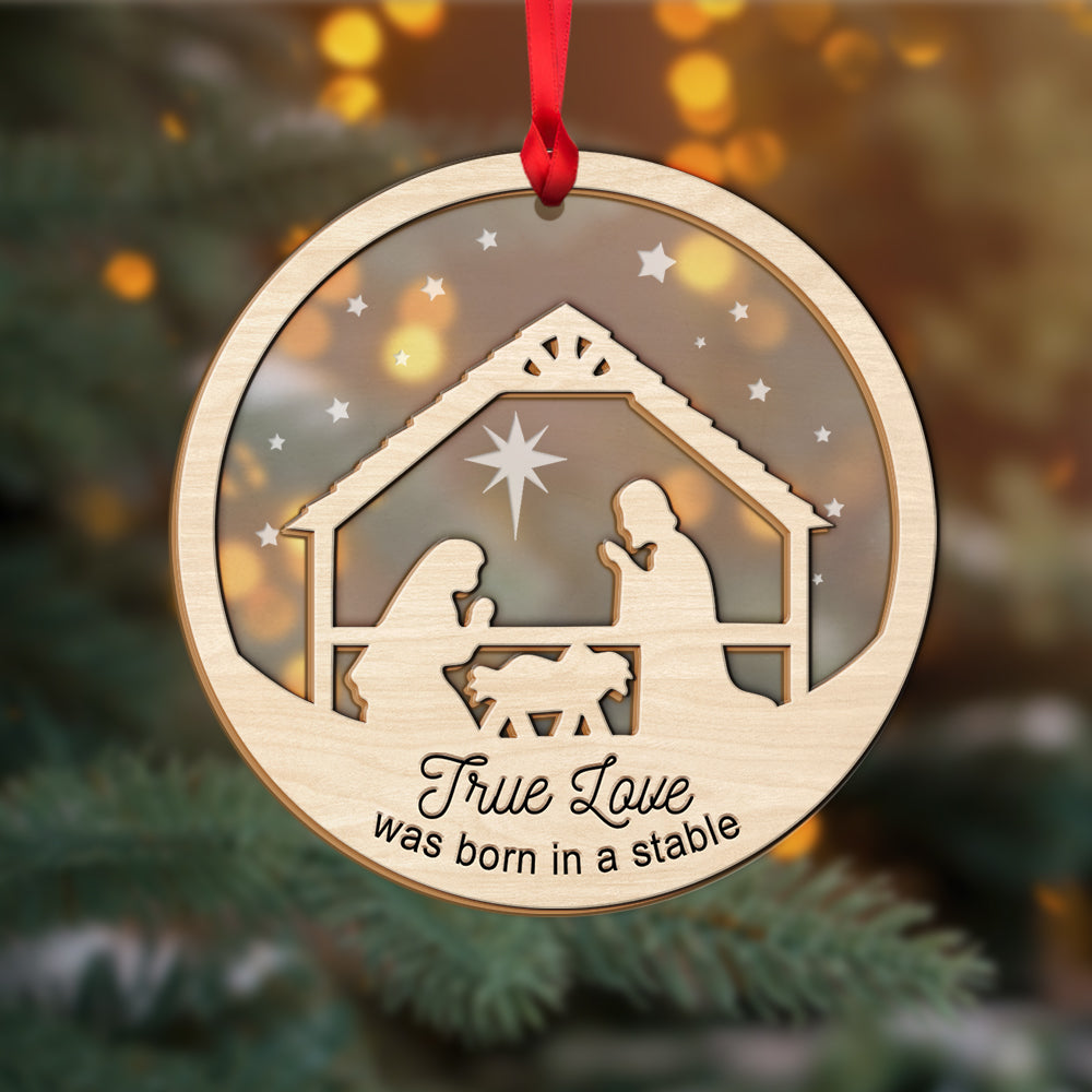 Jesus Ornament, Gift For Family, Personalized Ornament, Christmas Gift - Ornament - GoDuckee