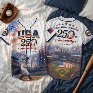 American 250 Baseball Jersey, Personalized Gifts For Sport Lovers 02qhlu250626 - AOP Products - GoDuckee