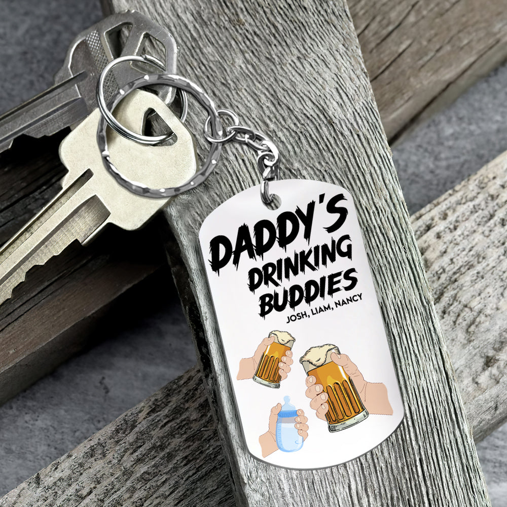 Personalized Gifts For Dad Keychain 02OHPU110624 - Keychains - GoDuckee