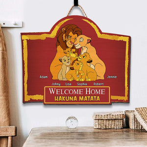 Personalized Gifts For Family Wood Sign, Welcome Home No Worries 01QHLU120824HG - Wood Sign - GoDuckee