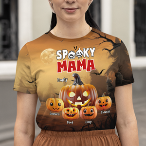 Personalized Gifts For Mom 3D Shirt 03napu110924 Halloween Pumpkin - AOP Products - GoDuckee