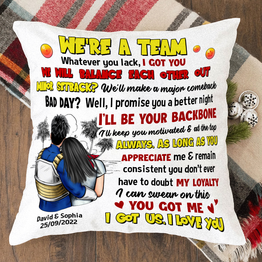 I Got Us, I Love You Personalized Square Pillow CC-02QHTN050723HH, Gift For Couple - Pillow - GoDuckee