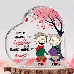 Personalized Gifts For Couple Heart Plaque 01TODT231224DA - Shaped Plaques - GoDuckee