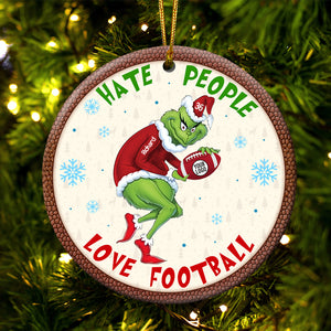 Personalized Gifts For Football Fans Ceramic Ornament 01OHQN281024 - Ornament - GoDuckee