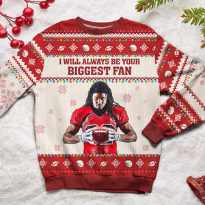 Custom Photo Gifts For Football Fans Ugly Sweater 01ACPU021024 - AOP Products - GoDuckee