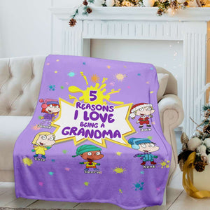 Personalized Gifts For Grandma Christmas Blanket 03TOLU051124HG - Blanket - GoDuckee