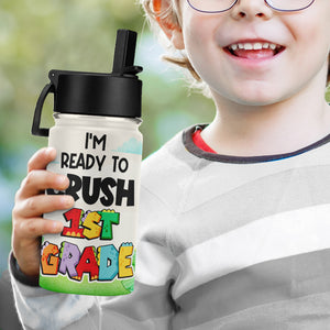 I'm Ready To Crush Grade 03HUHN200623 Personalized Dinosaur Kid Tumbler - Kid Tumbler - GoDuckee