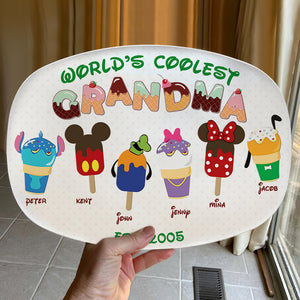 World's Coolest Grandma, Personalized 02HTPU041123 Resin Plate - Resin Plate - GoDuckee
