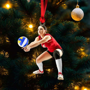 Custom Sporty Photo Ornament, Christmas Gift For Sport Lovers - Ornament - GoDuckee