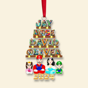 Personalized Gifts For Family Movie Lover Acrylic ornament Christmas 02XQMH211024PA - Ornament - GoDuckee