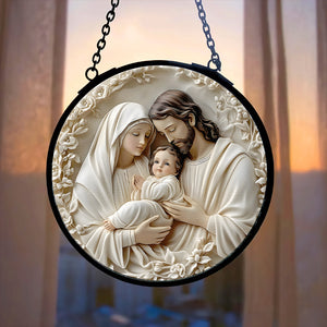 Gifts for Religious People Stained Glass The Holy Family 02kadc060924 - Ornament - GoDuckee