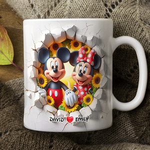 Mouse Couple Mug - Personalized Gifts For Couple 08hupu140425 - Coffee Mug - GoDuckee