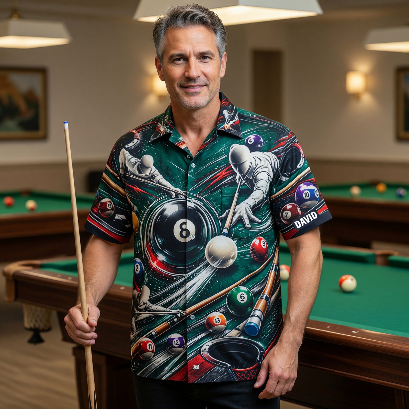 Billiards Hawaiian Shirt - Personalized Gifts 01NAQN090626 - Hawaiian Shirts - GoDuckee