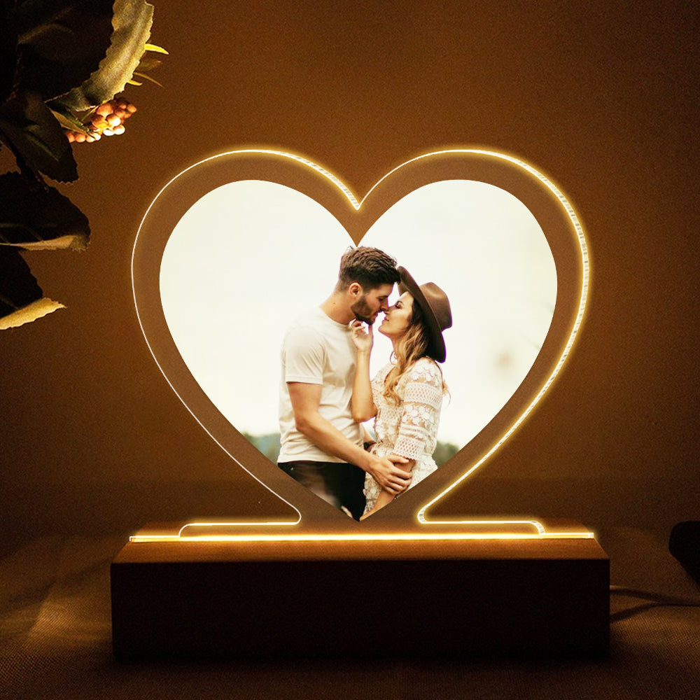 Couple Togetherness Forever, Personalized 3D Led Light Upload Photo - Led Night Light - GoDuckee