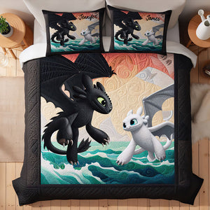 Personalized Gifts For Couple Quilt Bedding Set Special Line 04TGDT130125 - Blanket - GoDuckee