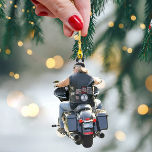 Custom Photo Gifts For Biker, Upload Bike Photo Christmas Ornament 01pgxx290824 - Ornament - GoDuckee