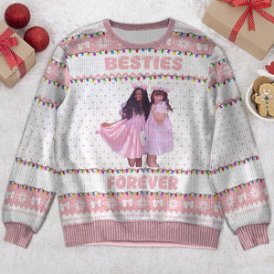 Custom Photo Gifts For Bestie Christmas Ugly Sweater 01PGDT111024 - Ugly Christmas Sweater - GoDuckee