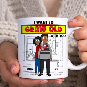 Personalized Gifts For Couple Coffee Mug 04xqtn271224hg I Want To Grow Old With You - Coffee Mug - GoDuckee