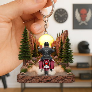 Biker Keychain - Personalized Gifts For Biker 01ohpu050625 - Keychains - GoDuckee