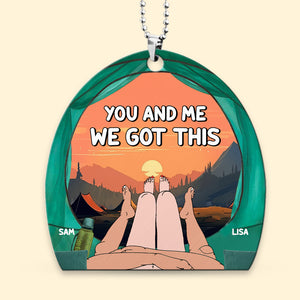 Personalized Gifts For Couple Car Ornament 02OHMH170624 - Ornament - GoDuckee