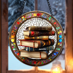 Personalized Gifts For Book Lovers, Suncatcher Ornament 56ACQN280824 - Ornament - GoDuckee