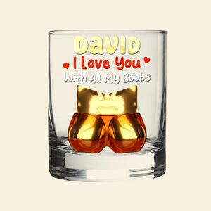 Naughty Couple Drinking Glass - Personalized Gifts For Couple 05naqn221025 - Whiskey Glass - GoDuckee