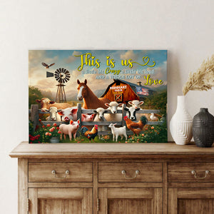 Personalized Gift For Farmer Family Canvas Print, Happy Farm Life 01qhtn131224 - Poster & Canvas - GoDuckee