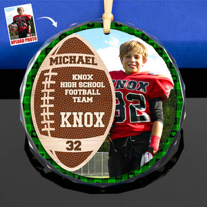 Custom Photo Gifts For Football Player Christmas Ornament 04ACDT191024 - Ornament - GoDuckee