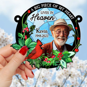 Custom Photo Gifts For Heaven Suncatcher Ornament 03ACDT180724 - Ornament - GoDuckee