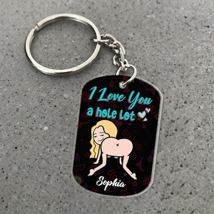 I Need You Here With Me-Personalized Keychain- Gift For Couple- Funny Couple Keychain - Keychains - GoDuckee