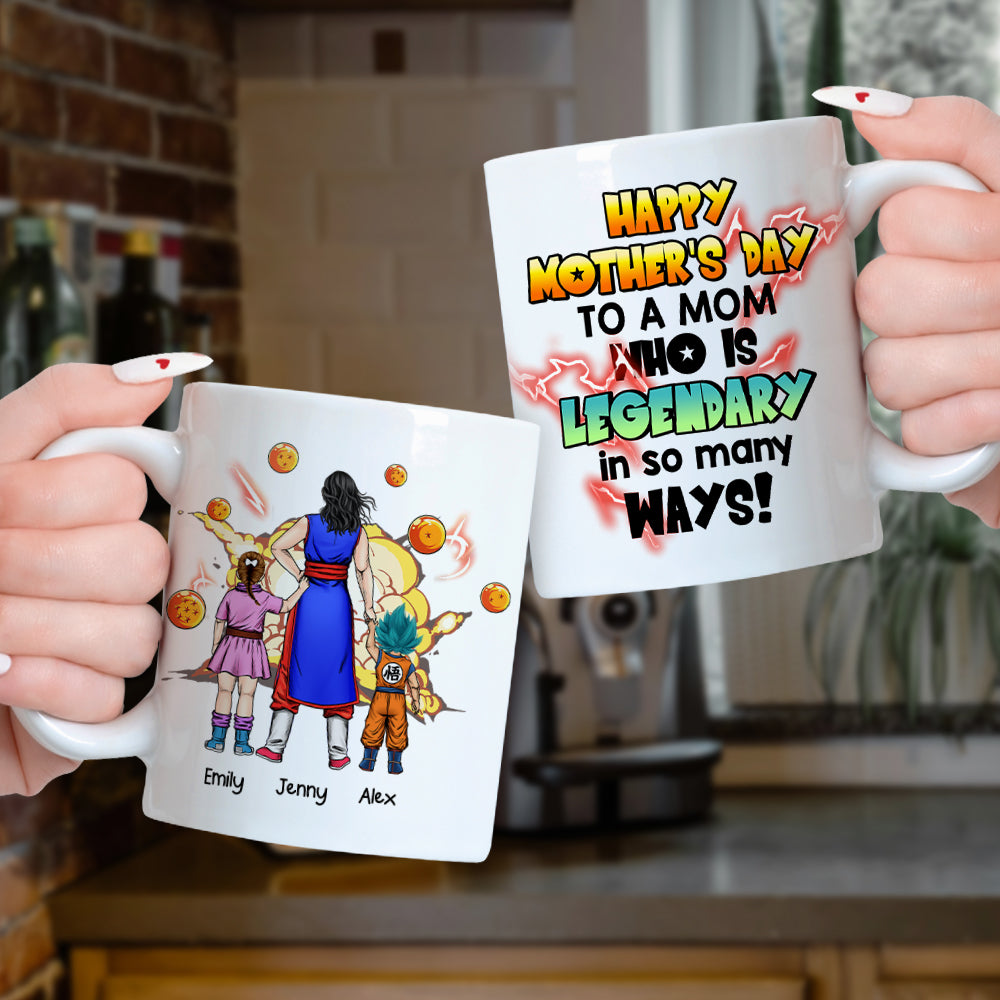 Personalized Gifts For Mom Coffee Mug Happy Mother's Day To A Mom Who Is Legendary In So Many Ways 03KAHN140324HH - Coffee Mugs - GoDuckee